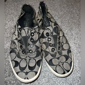 Coach pull on converse style sneakers